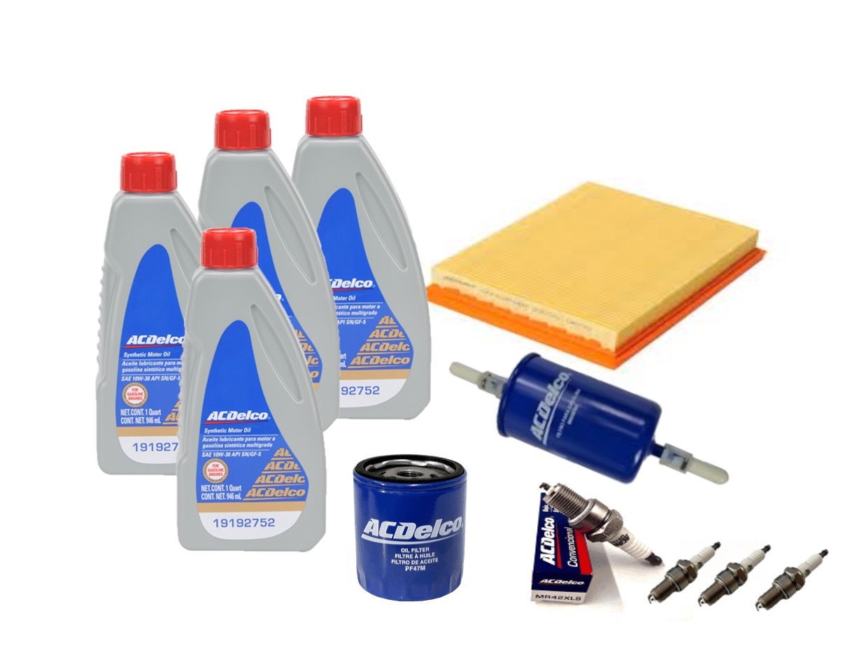 Kit Afinación ACDelco Aceite 10w30 Sintético Chevy 1.6L  1996-2012