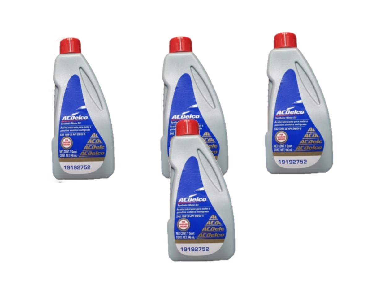 Kit 3 Aceites Multigrado 100% Sintético 10W30 SN 946ml  + 1 Gratis.