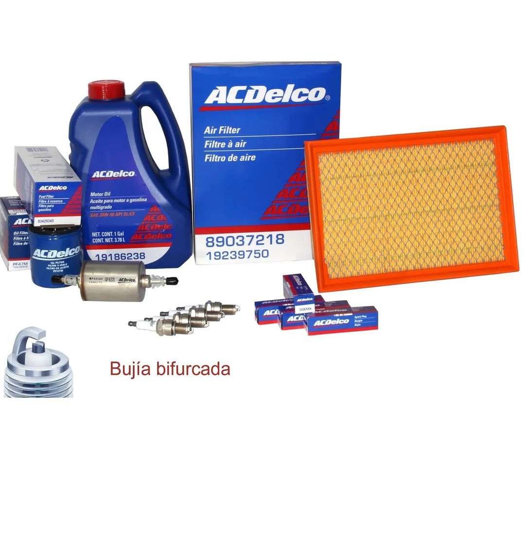 Kit Afinacion Corsa 2004-2008 Aceite 20w50 Multigrado Bujia ACDelco Bifurcada