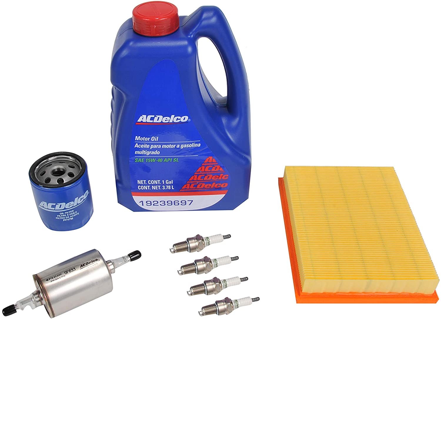 Kit Afinación Chevy 1996-2012 Aceite 15w40 Multigrado Bujia Bifurcada