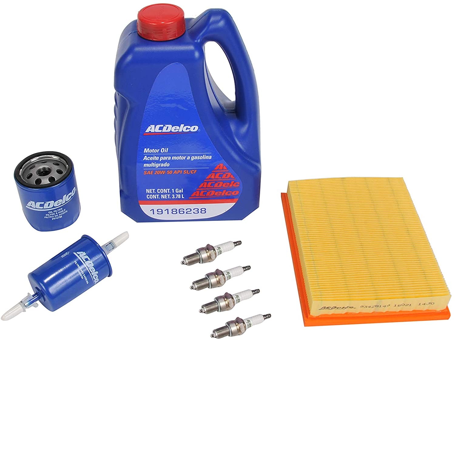 Kit Afinacion Chevy 1996-2012 Aceite 20w50 Multigrado Bujia GM Bifurcada