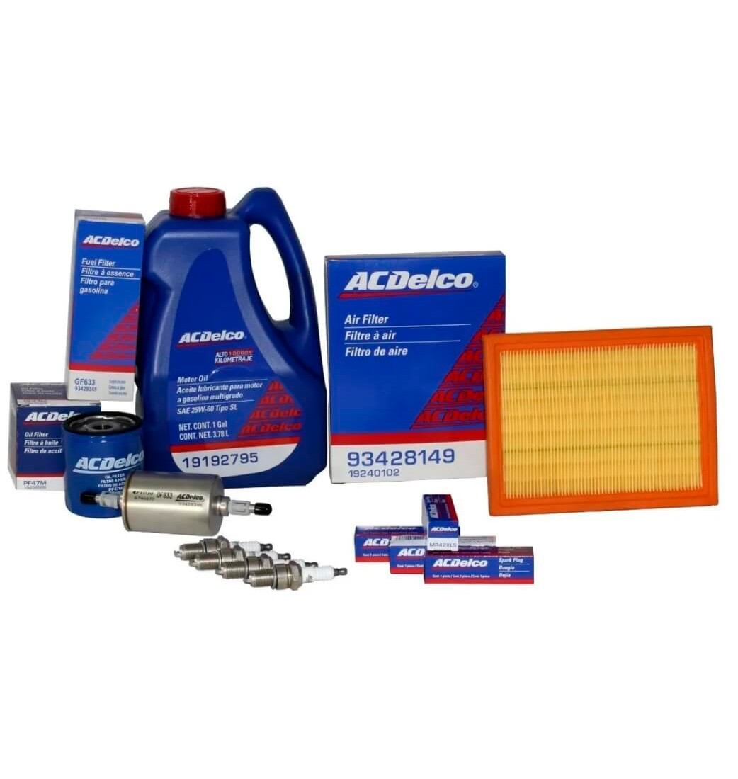 Kit Afinacion Chevy 1996-2012 Aceite 25w60 Multigrado (Alto Kilometraje) Bujia Bifurcada
