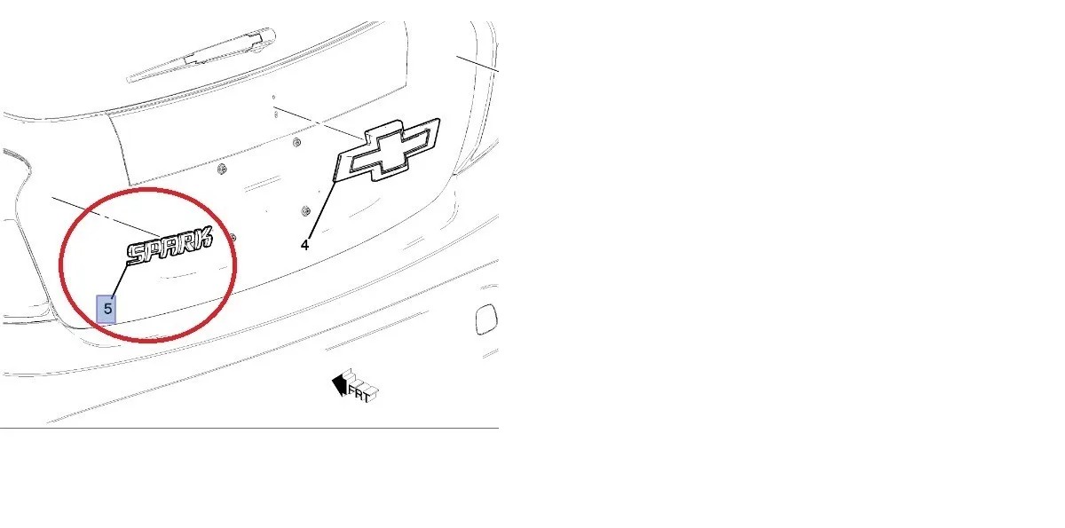 Emblema Original Letras Spark Ng 2016 - 2018