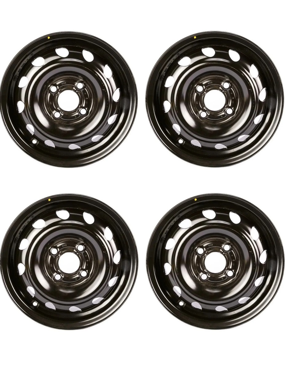 Juego de Rines Acero 13x5 Negro Chevy 1.4l 1994-2012