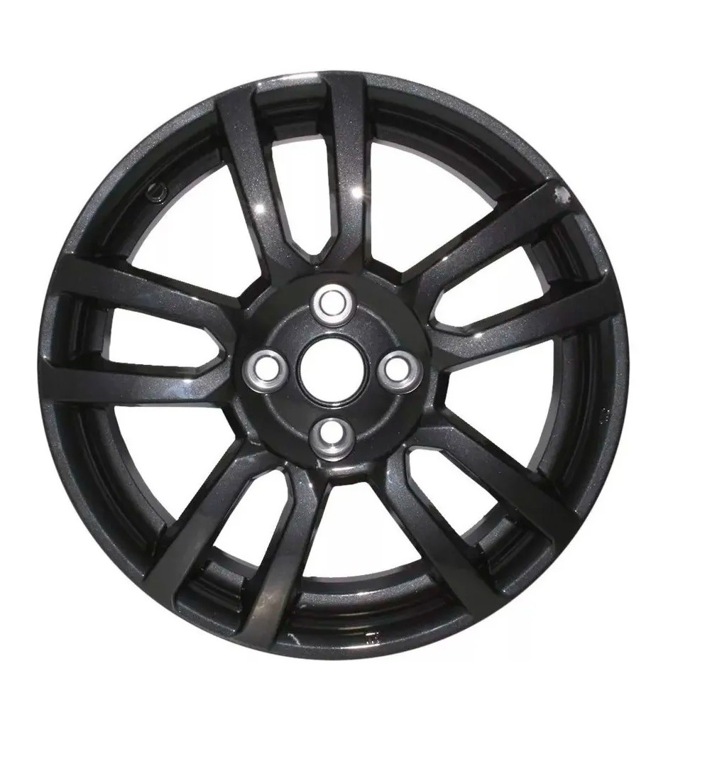 Kit 4 Rines 16 Con Tapones Silvergrey Beat Sonic Spark Aveo