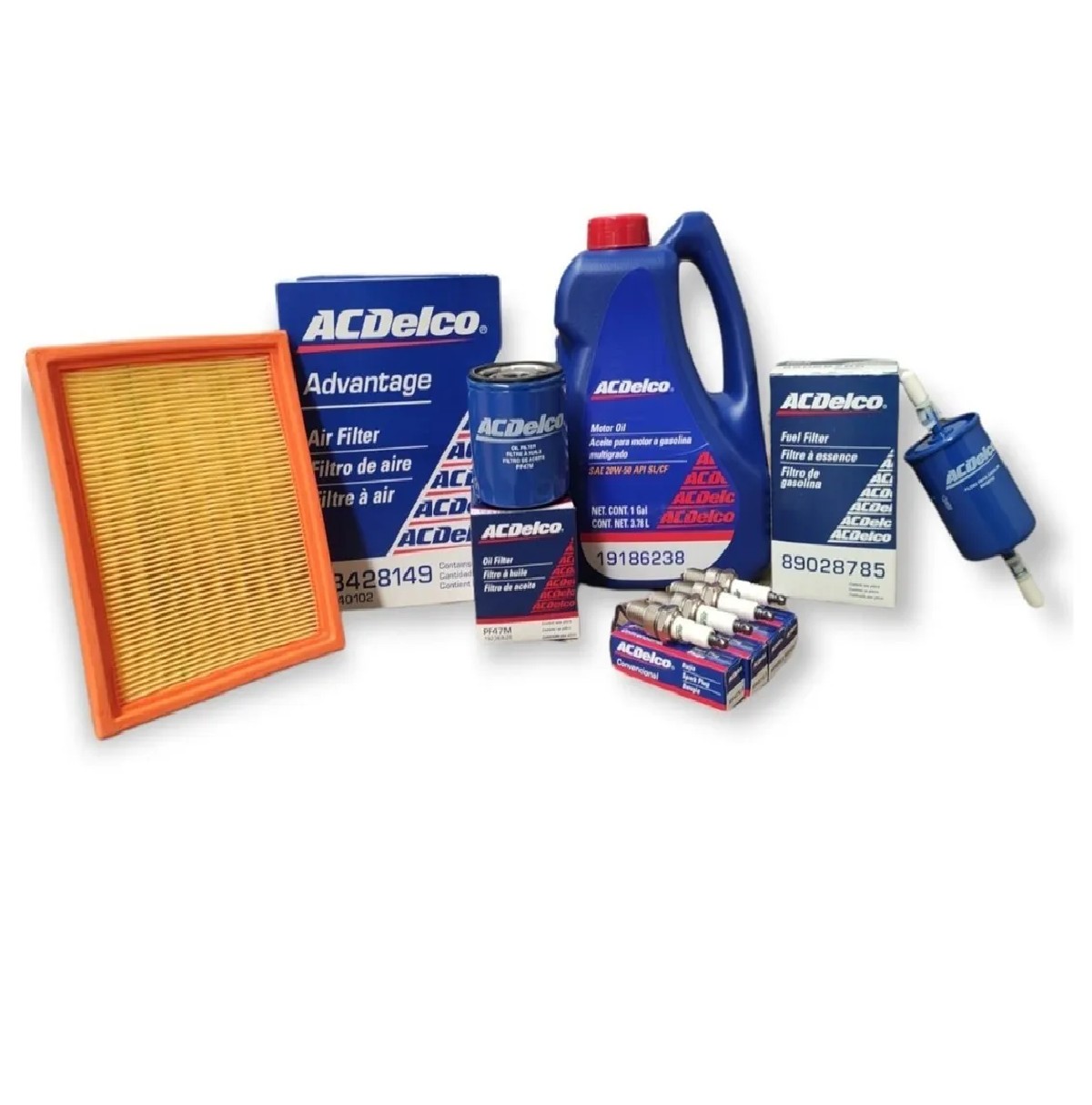 Kit Afinación Chevy 1996-2012 Aceite 20w50 Sl Multigrado Bujia Convencional