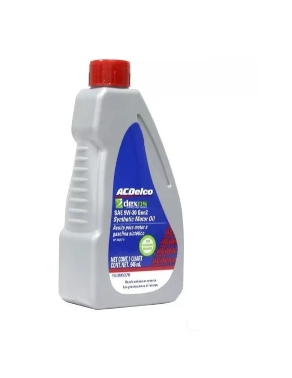 Aceite ACDelco Sintetico 5w30 Dexos 946 Ml