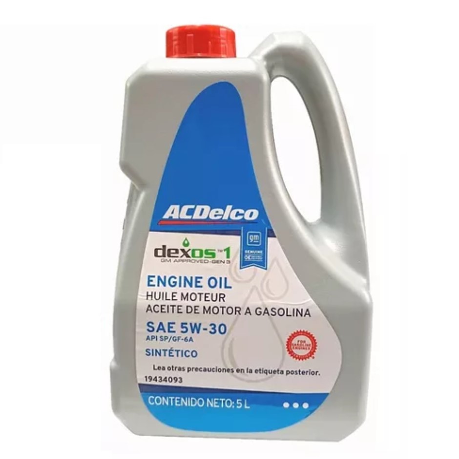 Aceite ACDelco Sintetico 5w30 Dexos3 5 L