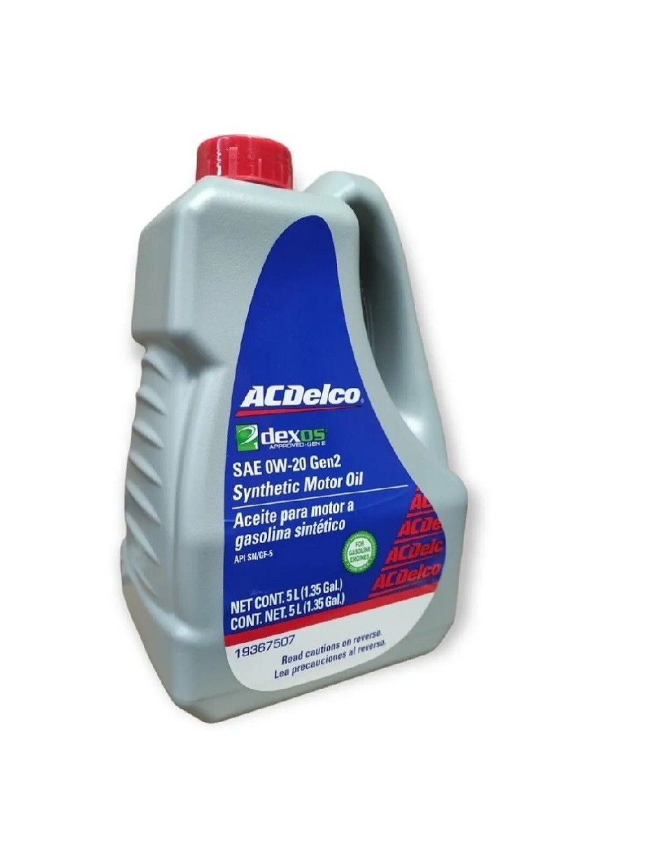 Aceite Acdelco Sintetico 0w20 Dexos2 5L