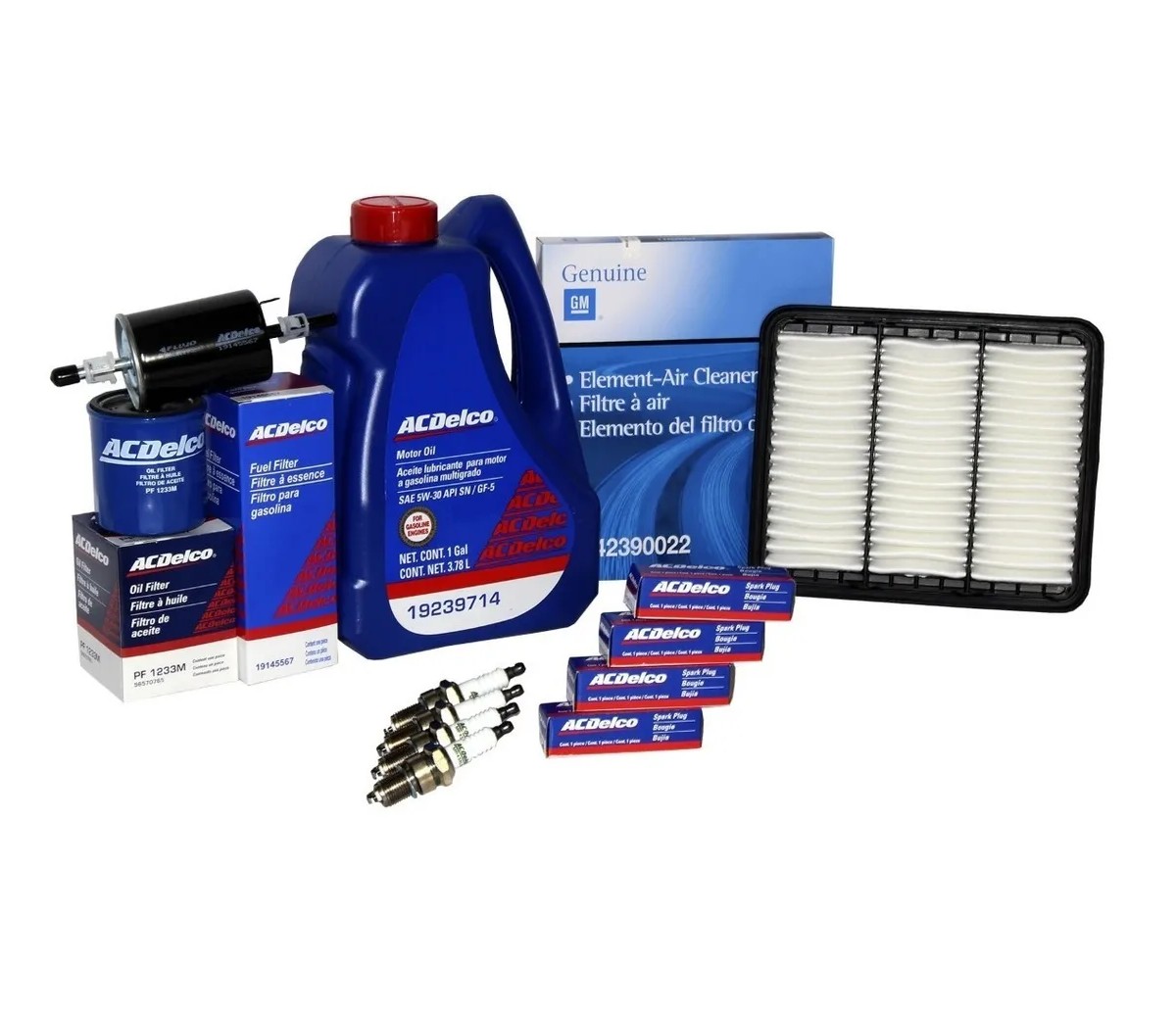 Kit Afinacion Matiz 2006-2015 Aceite 5w30 Multigrado Bujia Convencional Filtro Aire GM