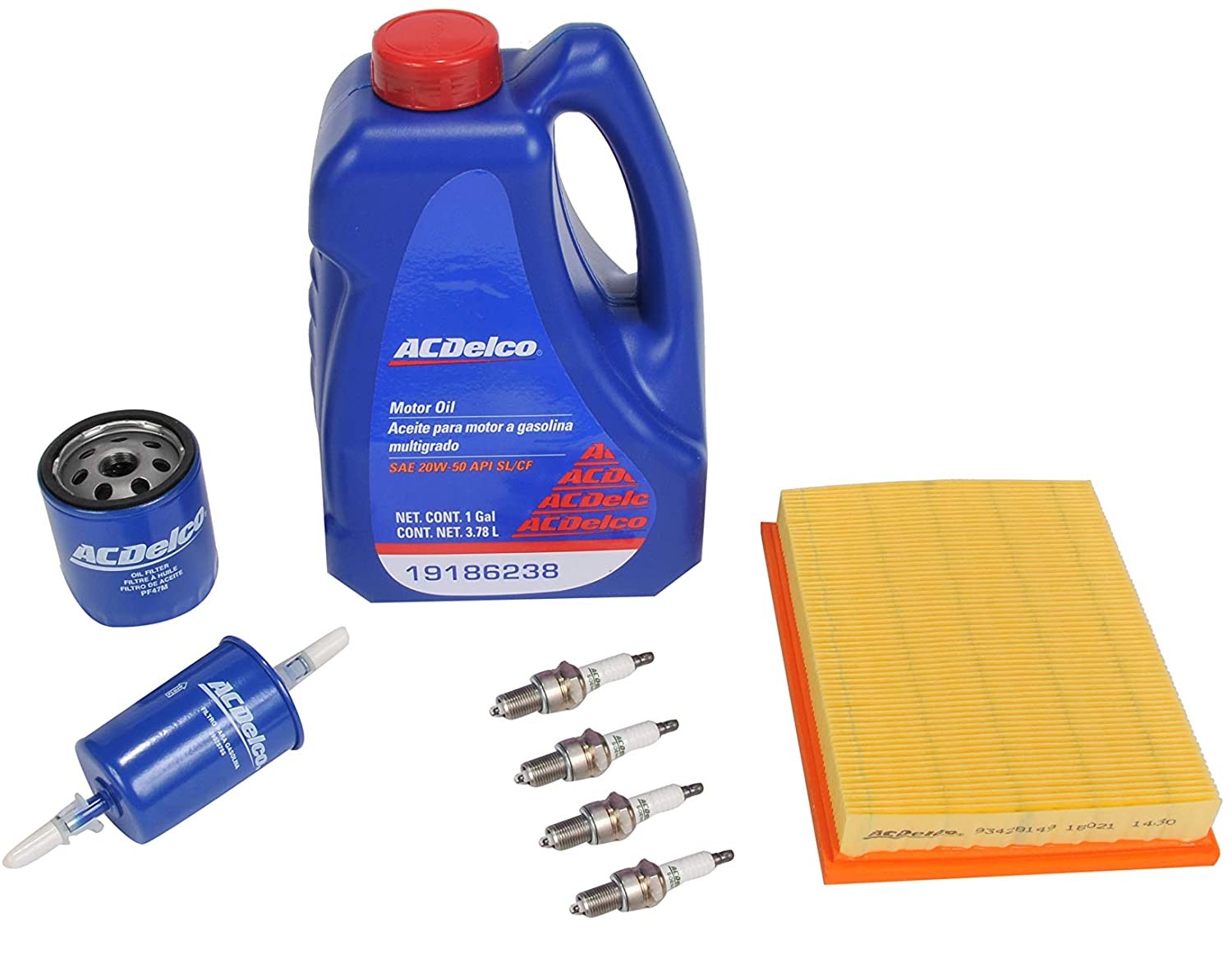 Kit Afinación Chevy 1994-2012 Aceite 20w50 Sl Multigrado Bujía  Bifurcada