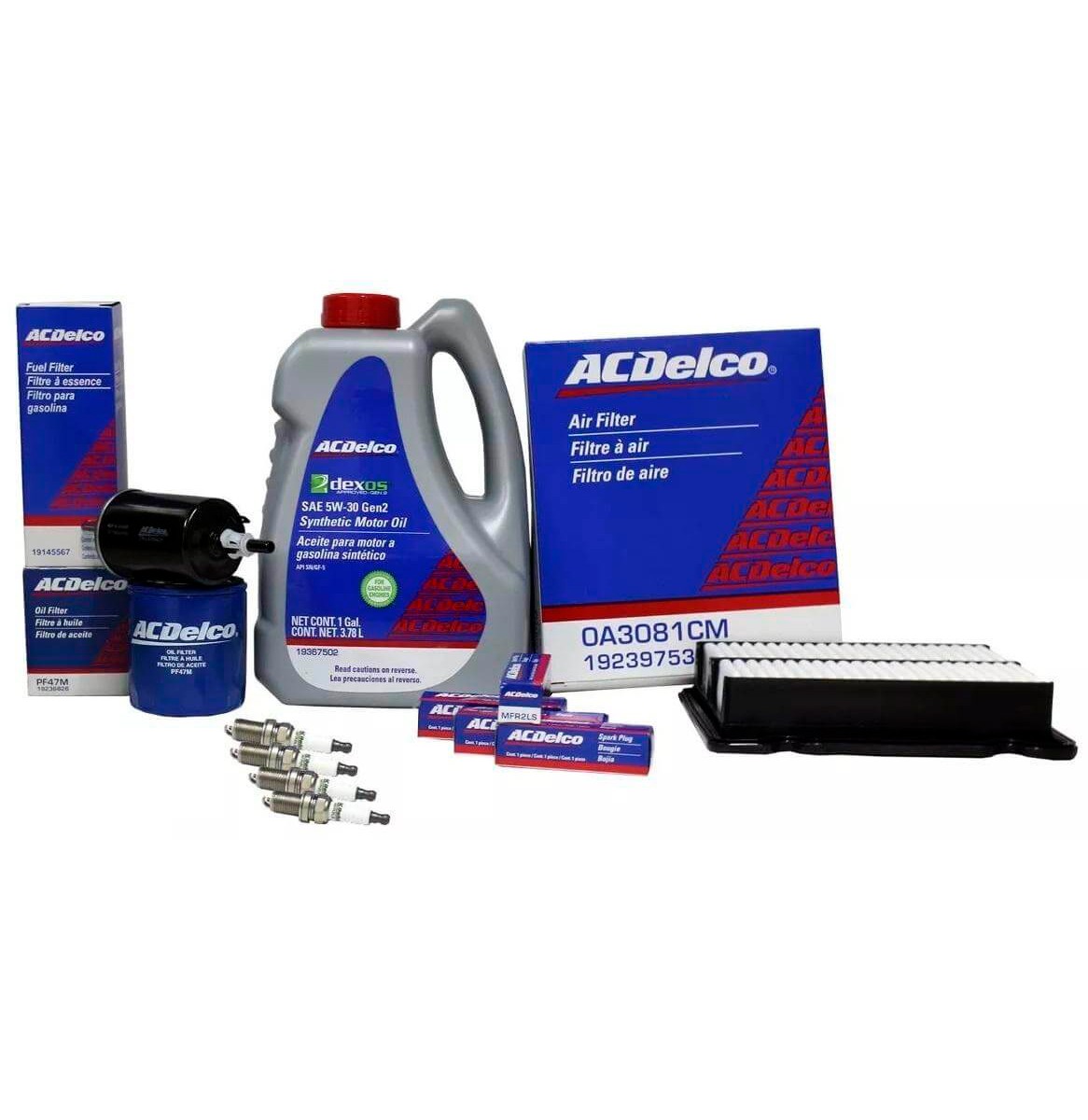 Kit Afinación Aveo 1.6 Lxt 2008-2017 Aceite Sintético 5w30 Bujía Convencional