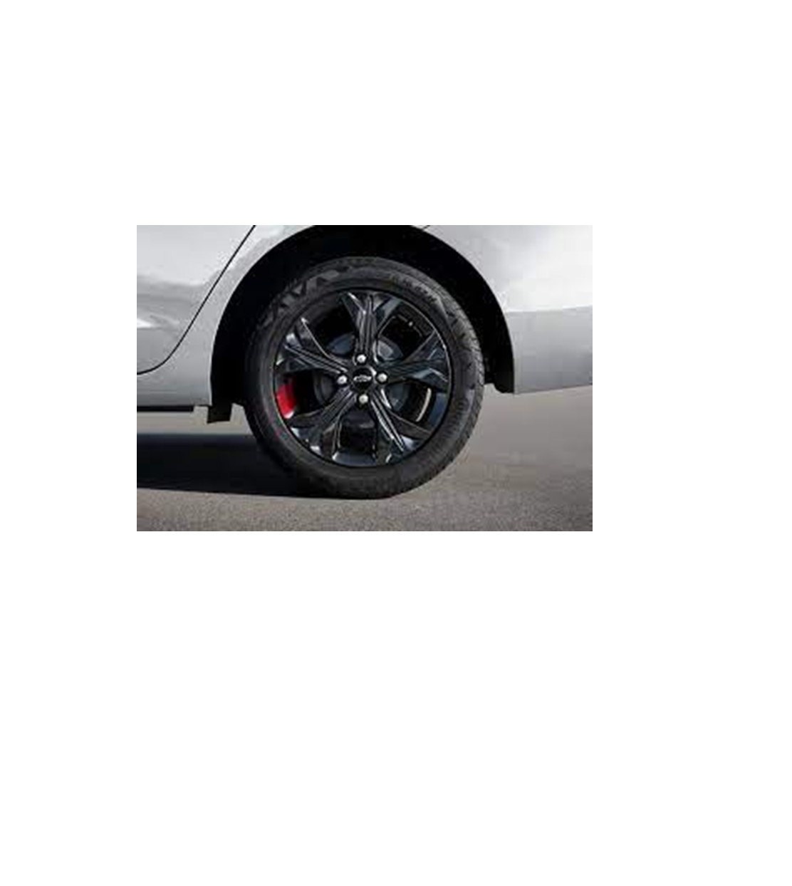 Rin De Aluminio De 16" Negro Con Detalles En Rojo Onix 2021